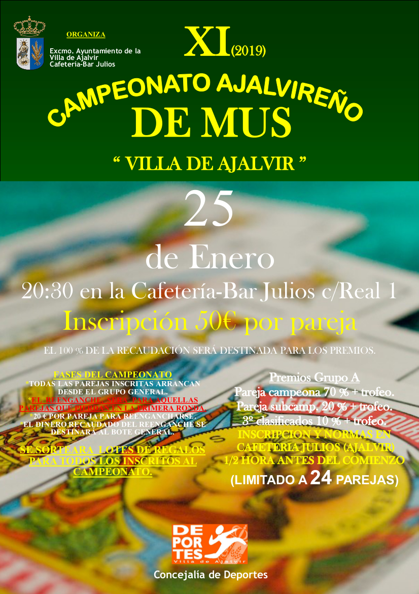 Cartel Campeonato Mus 2019