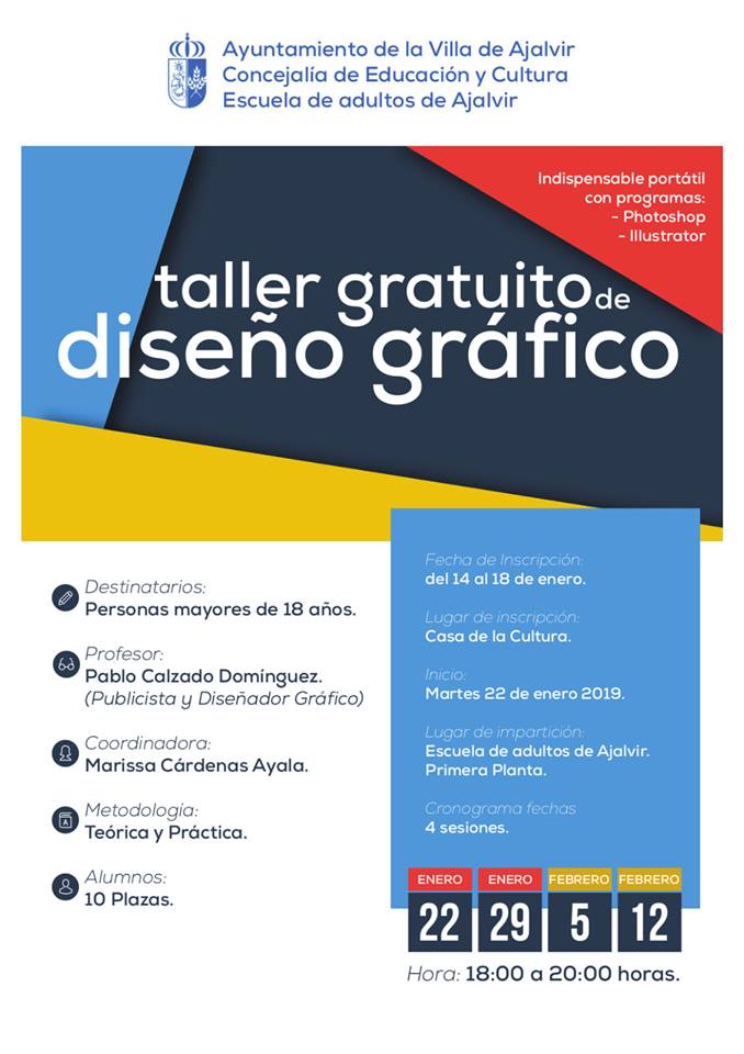 Cartel Taller diseno grafico