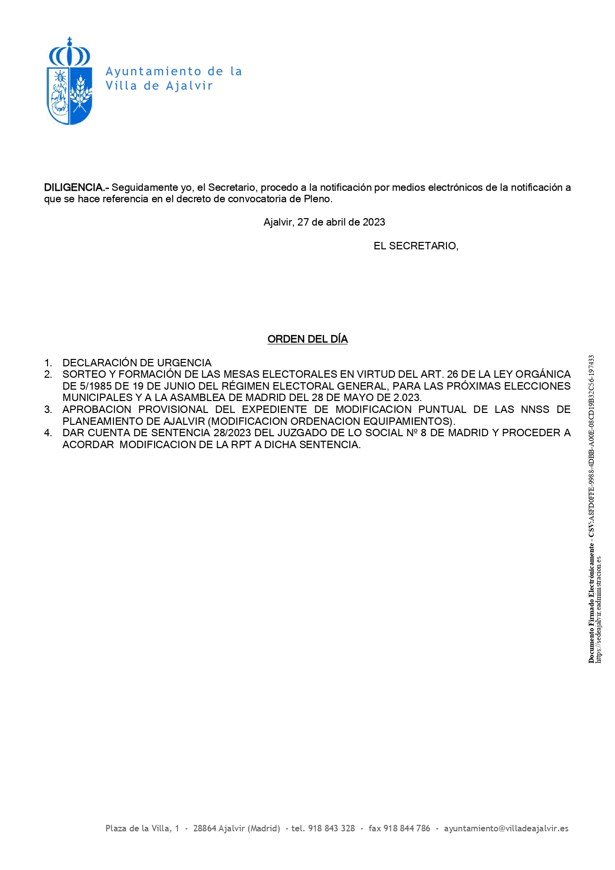 Firma Electrónica Nº 23 PLENO EXTRAORDINARIO URG page 0002