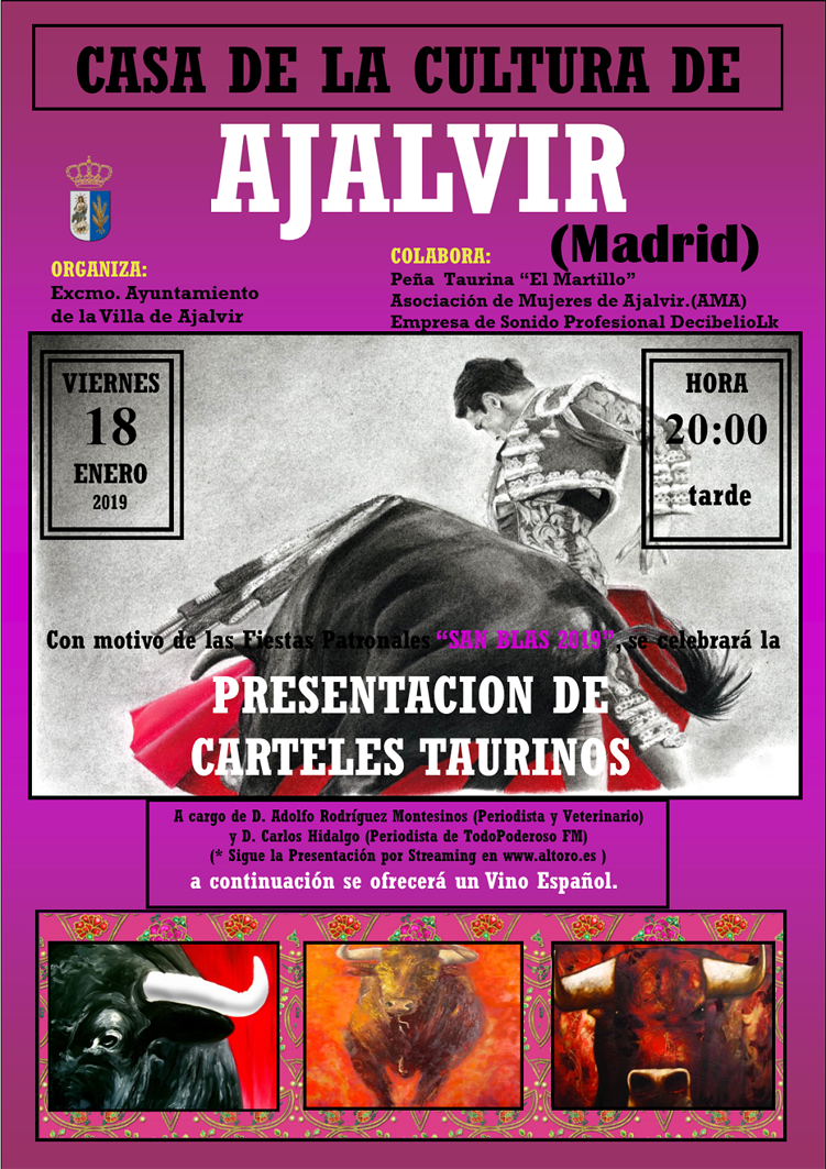 cartel presentacion taurina 2019
