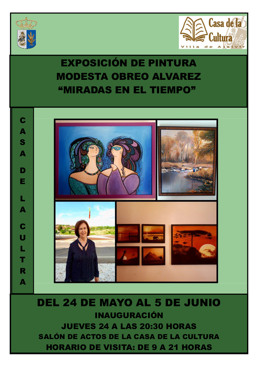 Cartel Exposicion Modesta Obreo