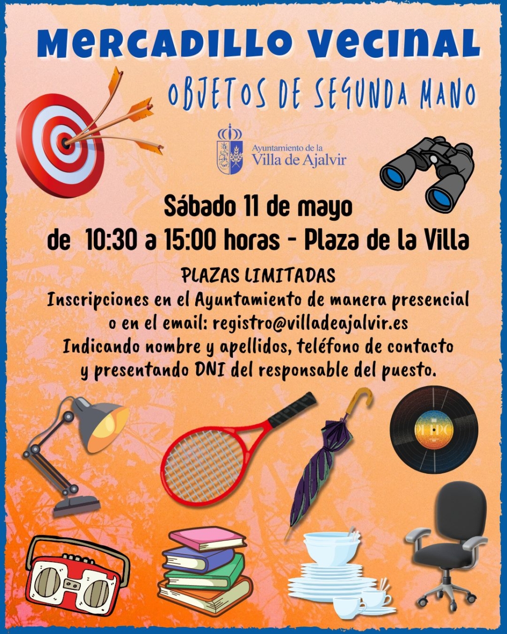 MERCADILLO DE VECINAL 11 /05 (10.30 H A 15.00 H)