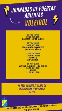 JORNADAS DE PUERTAS ABIERTAS VOLEY