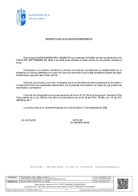 PLENO EXTRAORDINARIO URGENTE 9 DE SEPTIEMBRE 2026