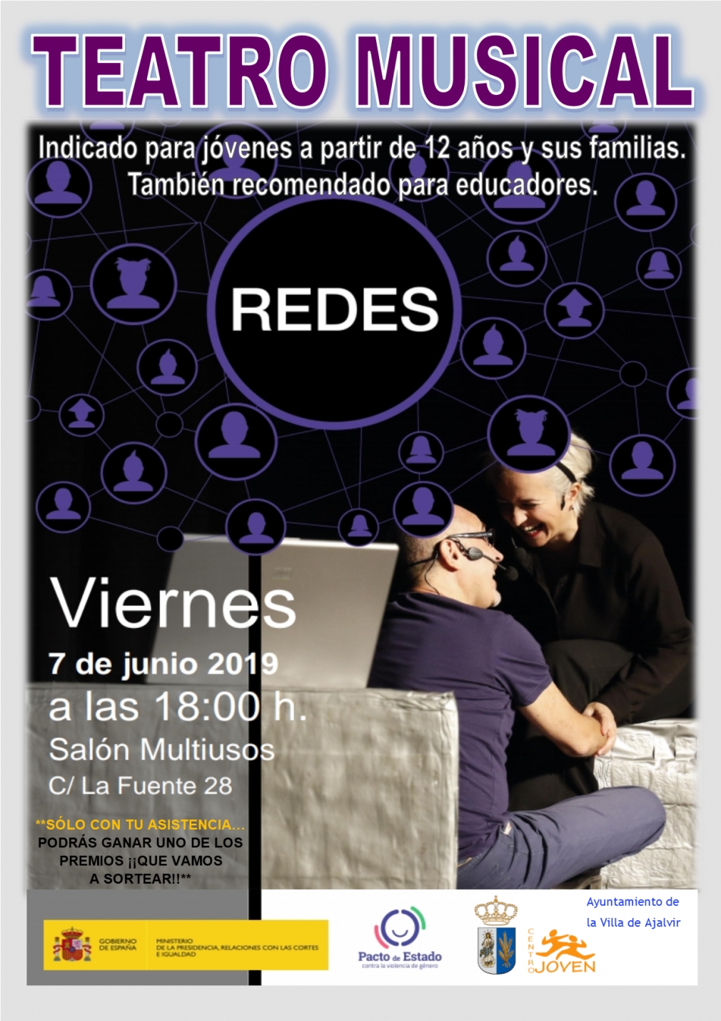 Teatro Musical &quot;Redes&quot; en el Salón Multiusos. Viernes 7 de Junio