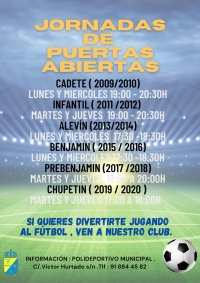 JORNADAS DE PUERTAS ABIERTAS DE FÚTBOL