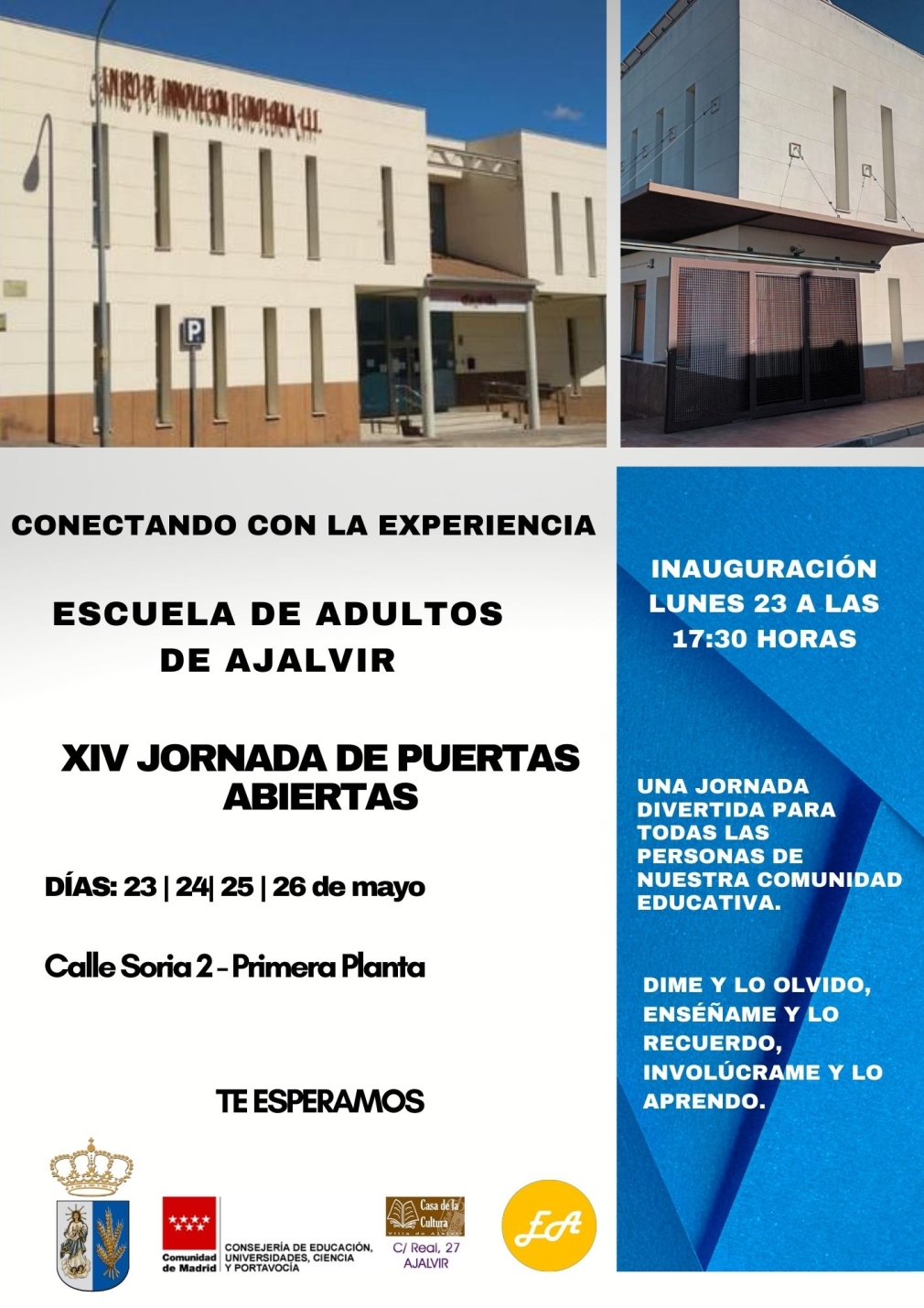 XIV JORNADA DE PUERTAS ABIERTAS ESCUELA DE ADULTOS DE AJALVIR