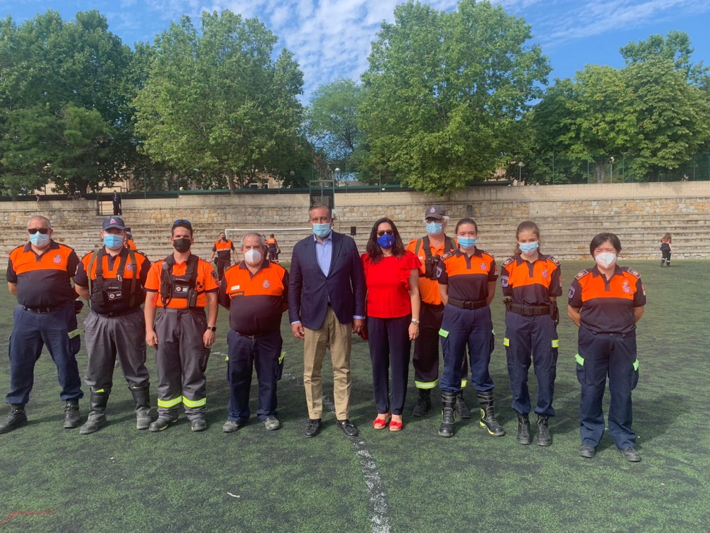 ACTO DE ENTREGA DE DIPLOMA A LOS ASPIRANTES A VOLUNTARIOS DE PROTECCION CIVIL