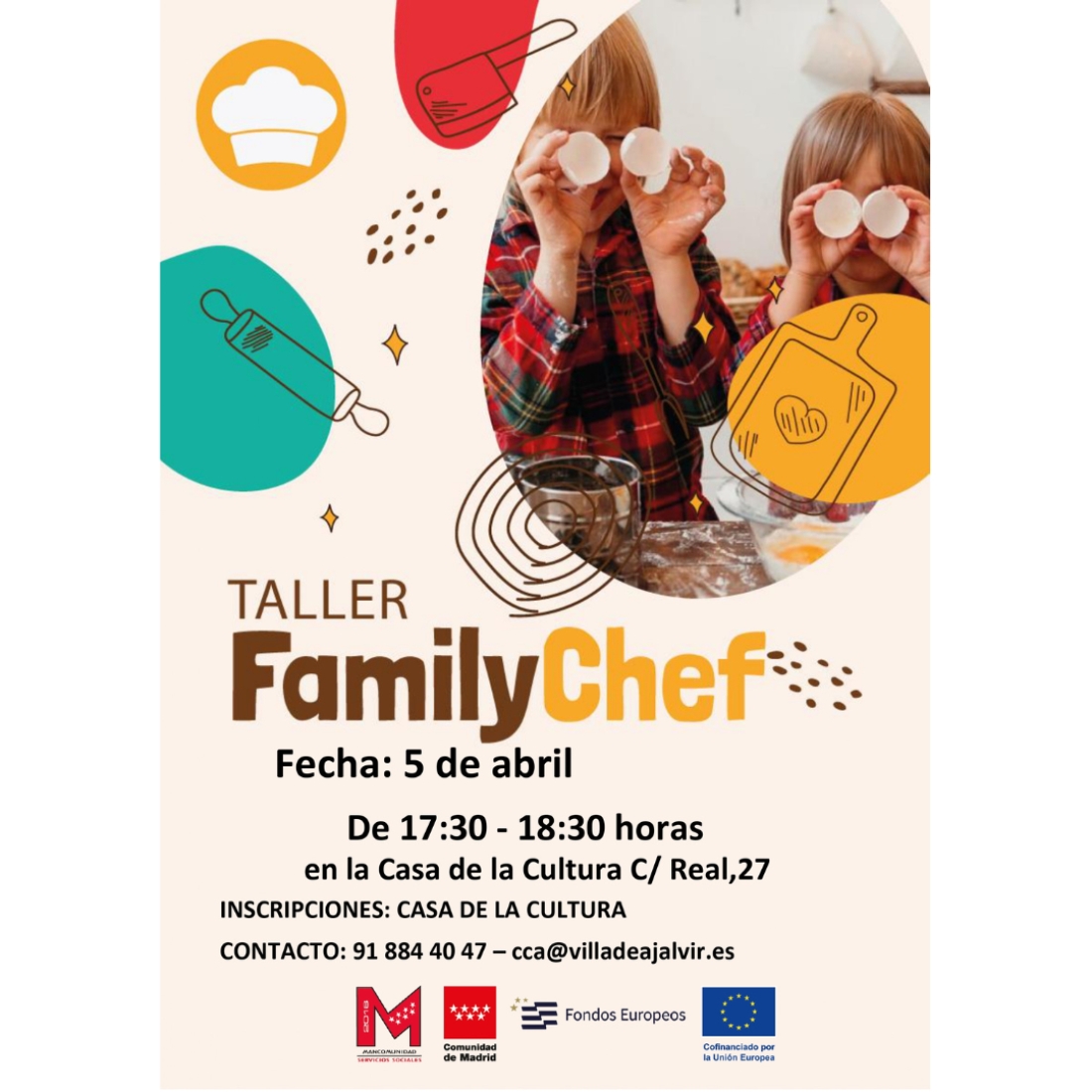 TALLER EN FAMILIA  “ FAMILYCHEF” 5 DE ABRIL