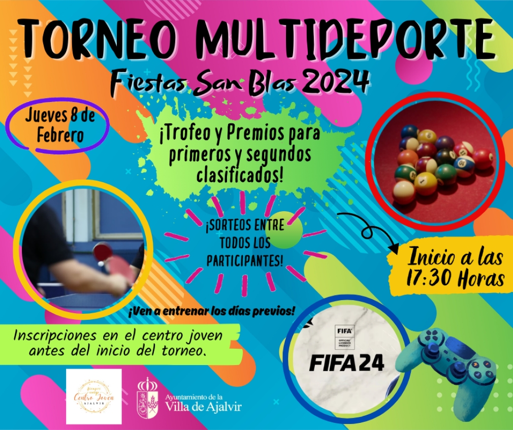 ¡Celebra las fiestas patronales de San Blas con un torneo multideporte!