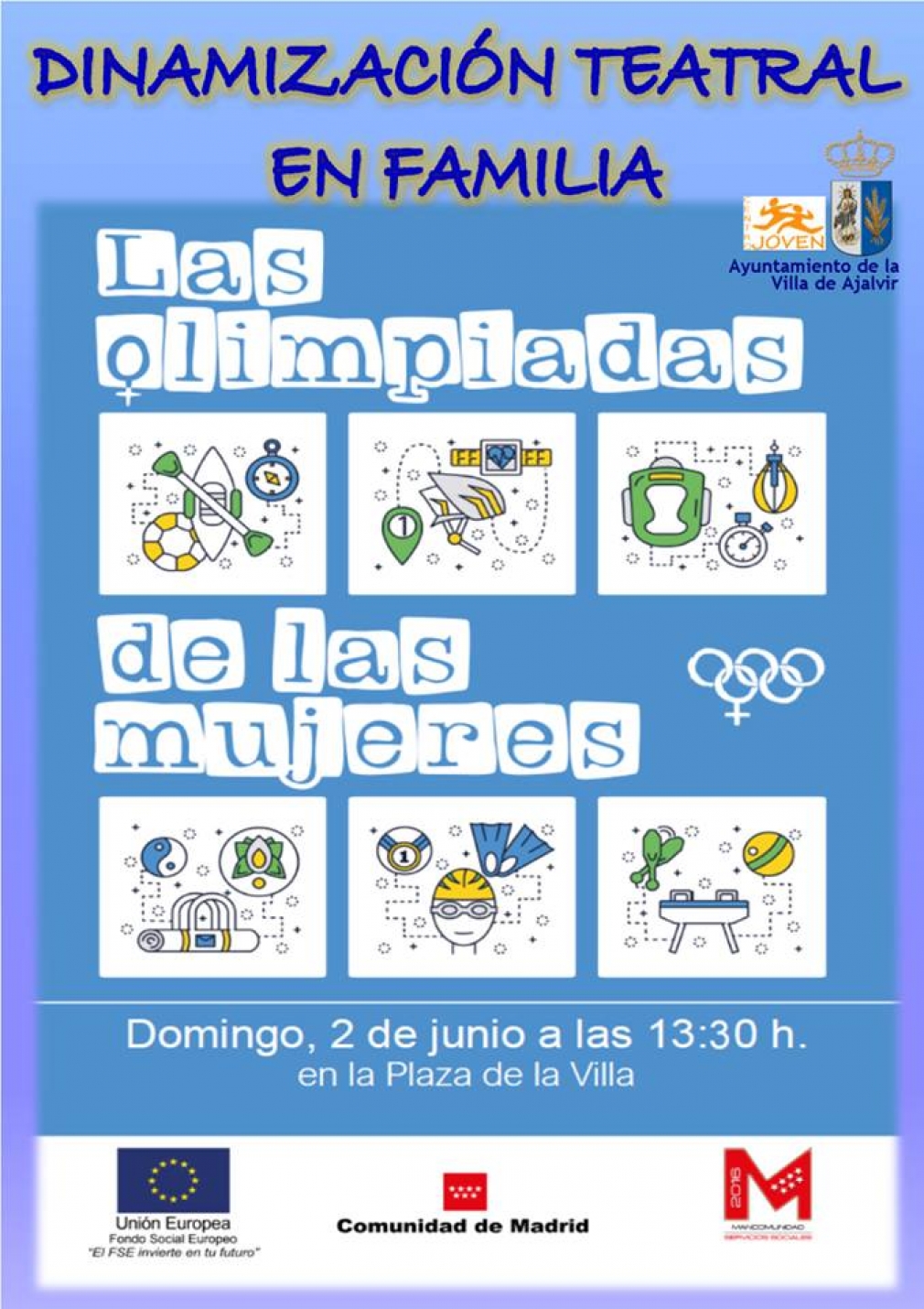 &quot;Las olimpiadas de las mujeres&quot;. Teatro familiar sobre igualdad. Domingo 2 de Junio