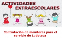 Contratación de monitores para el servicio de Ludoteca