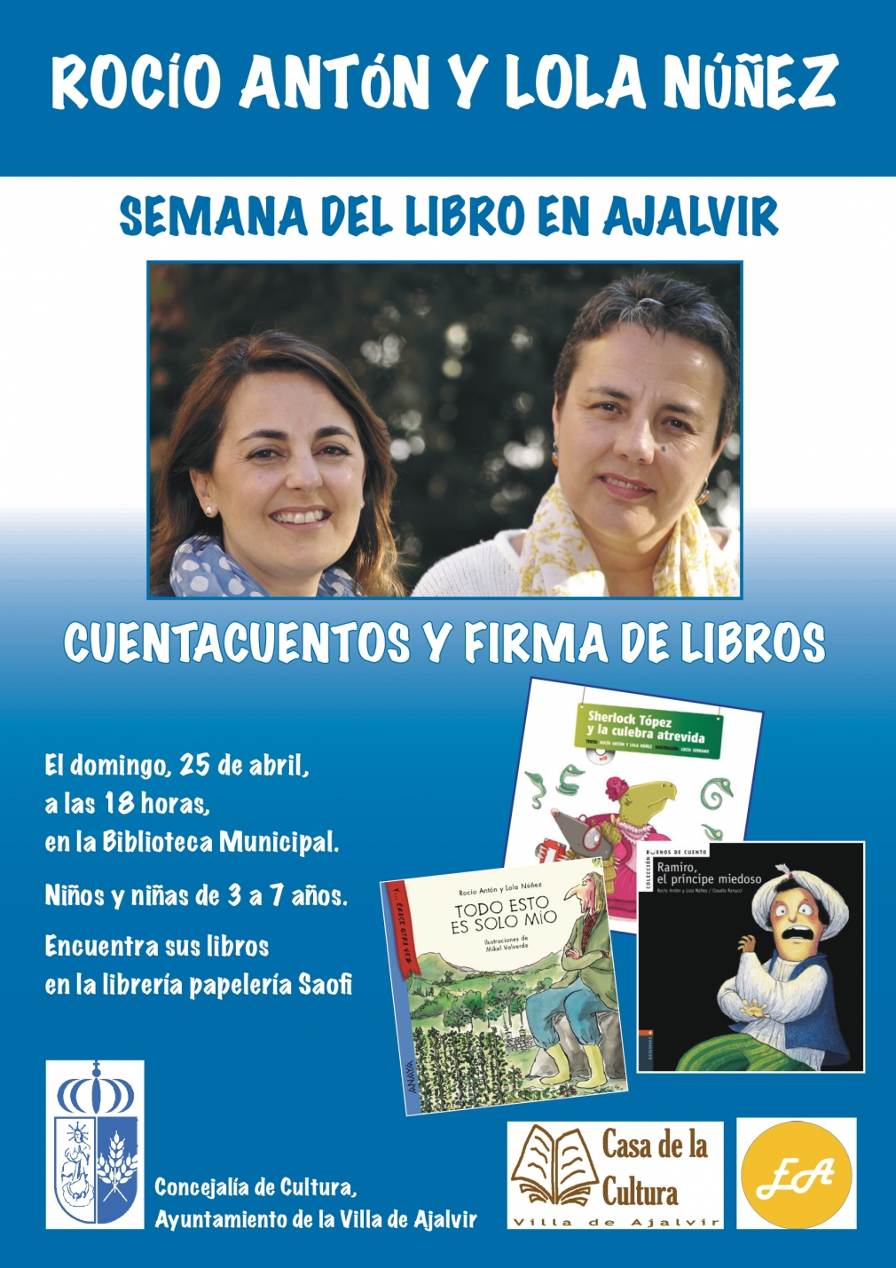 CUENTACUENTOS &quot;SEMANA DEL LIBRO&quot;