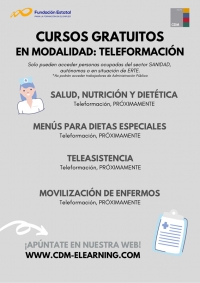 CURSOS GRATUITOS EN MODALIDAD: TELEFORMACIÓN