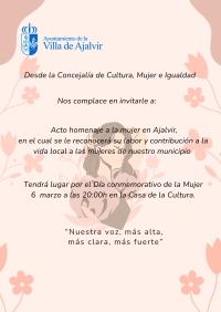 VIERNES 6 DE MARZO, AJALVIR SE VISTE DE VIOLETA