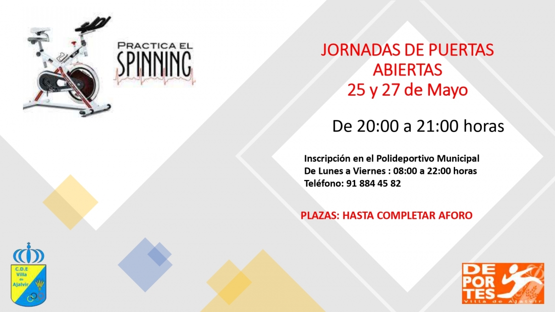 JORNADAS DE PUERTAS ABIERTAS DE SPINNING