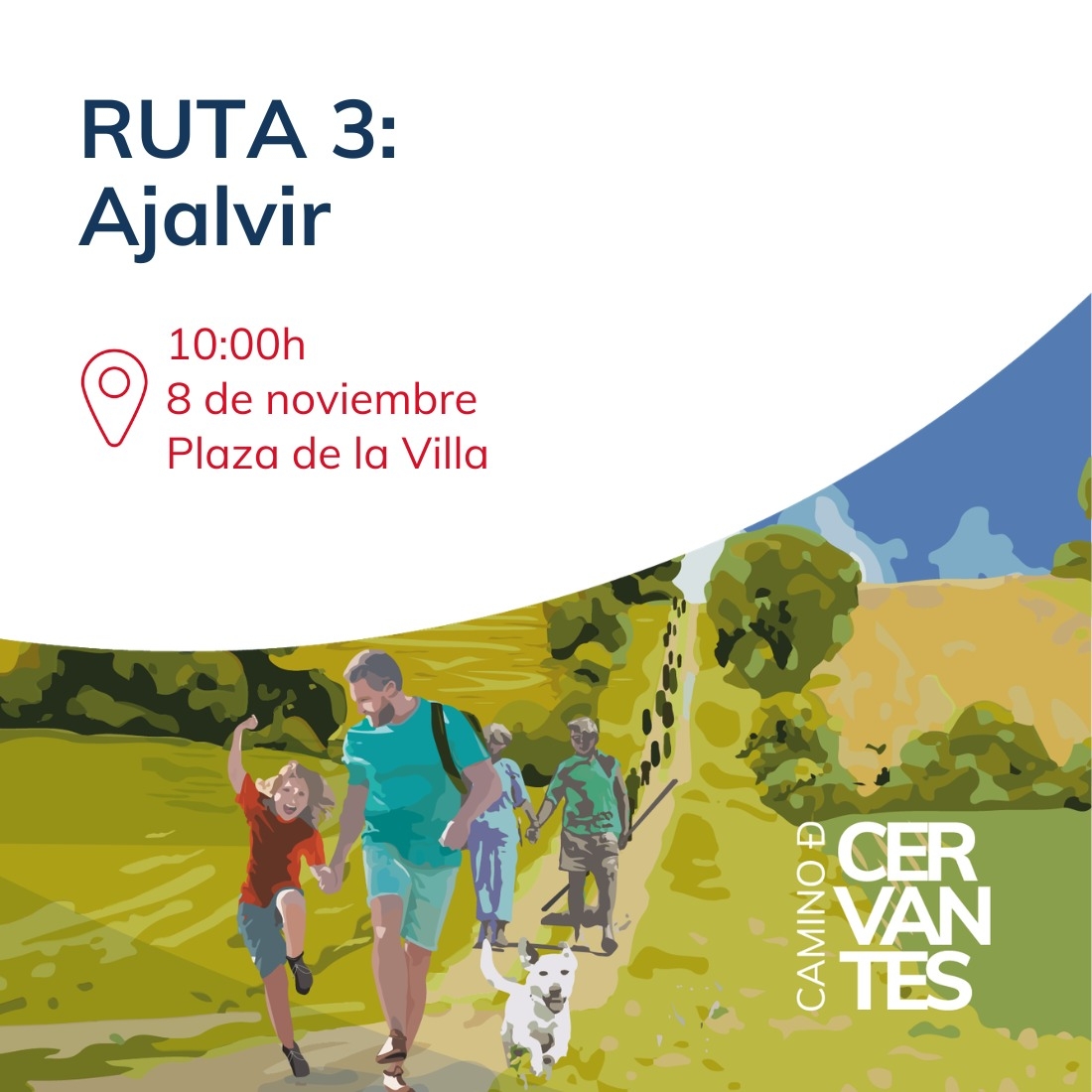 La Ruta 3 del Camino de Cervantes se celebrará el 8 de noviembre en Ajalvir