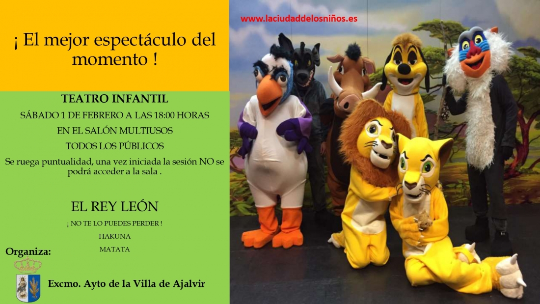 TEATRO INFANTIL &quot; EL REY LEÓN&quot;