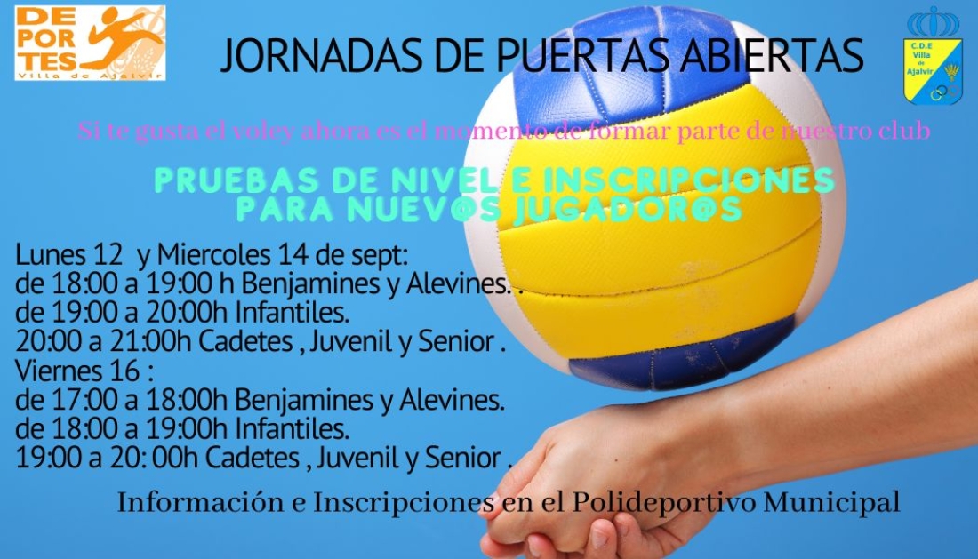 JORNADAS DE PUERTAS ABIERTAS VOLEY