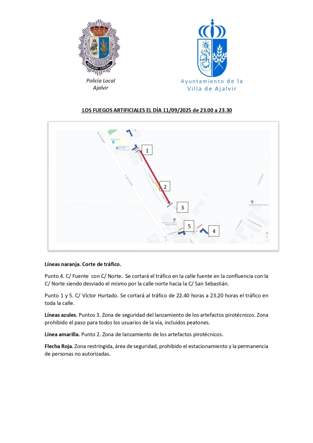 RESTRICCIONES AL TRAFICO FUEGOS ARTIFICIALES