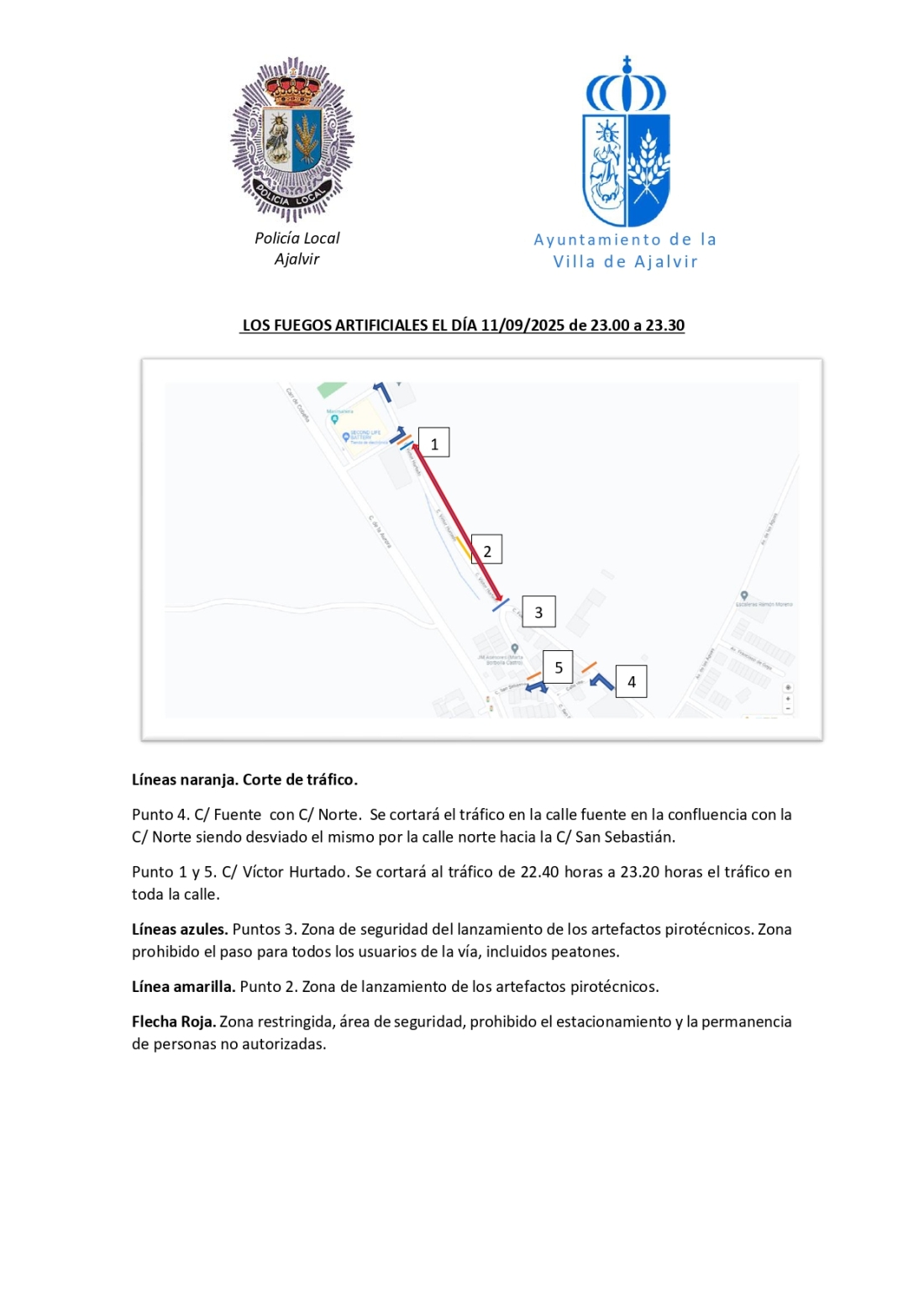 RESTRICCIONES AL TRAFICO FUEGOS ARTIFICIALES