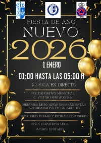 Fiesta de Año Nuevo 2026 en Ajalvir