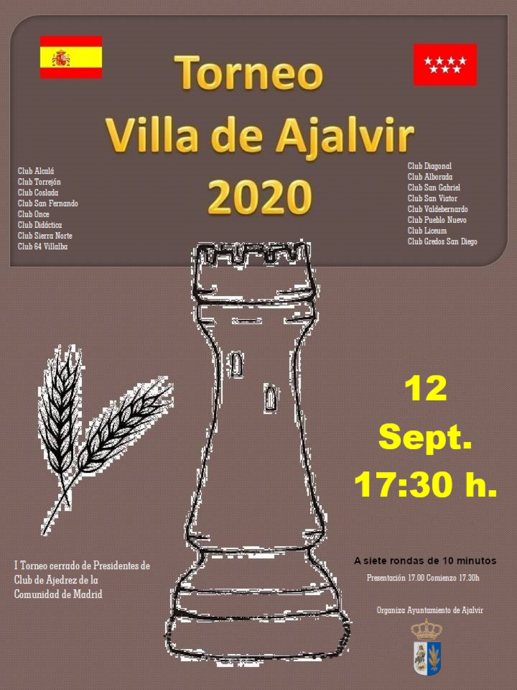 I TORNEO DE AJEDREZ VILLA DE AJALVIR 2020