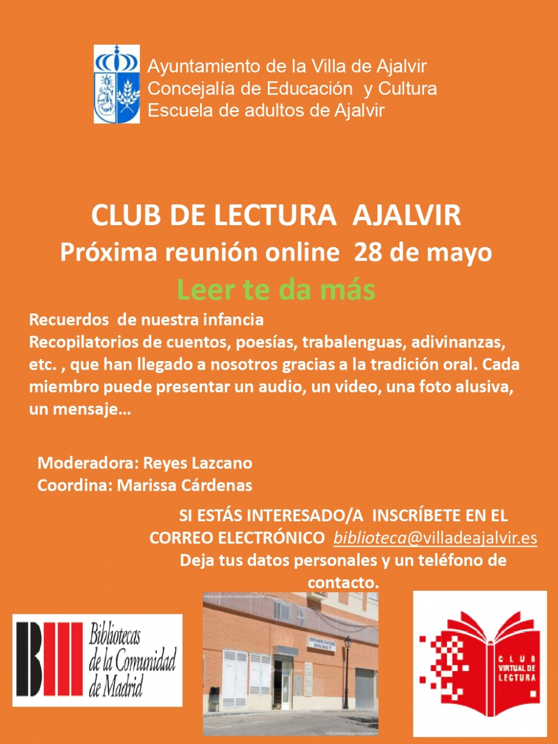 CLUB DE LECTURA MES DE MAYO