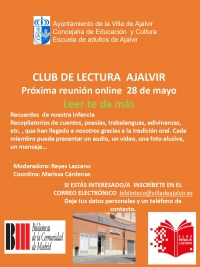 CLUB DE LECTURA MES DE MAYO