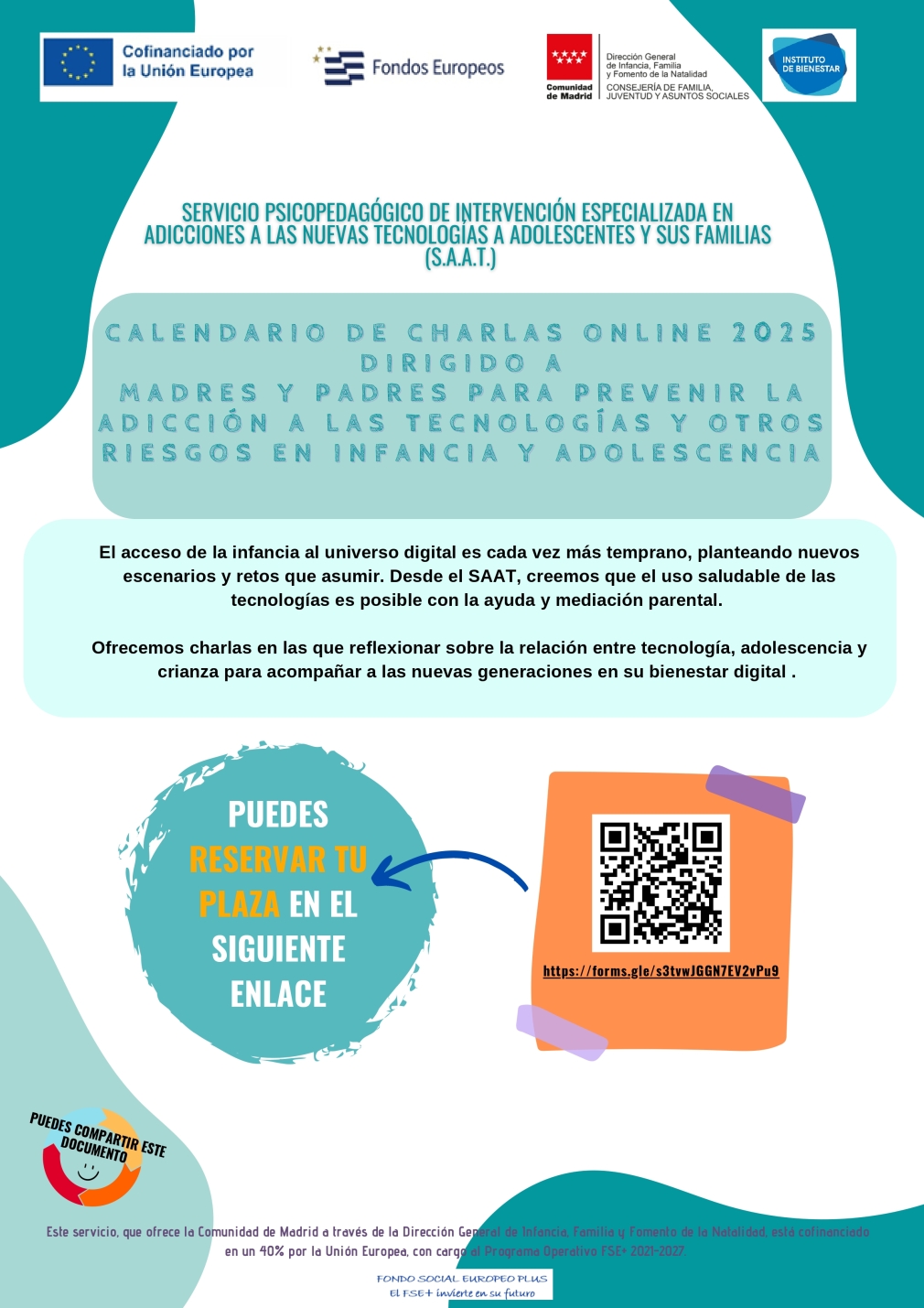 SERVICIO PSICOPEDAGÓGICO DE INTERVENCIÓN ESPECIALIZADA EN ACCIONES A LAS NUEVAS TECNOLOGIAS A ADOLESCENTES Y SUS FAMILIAS (S.A.A.T)