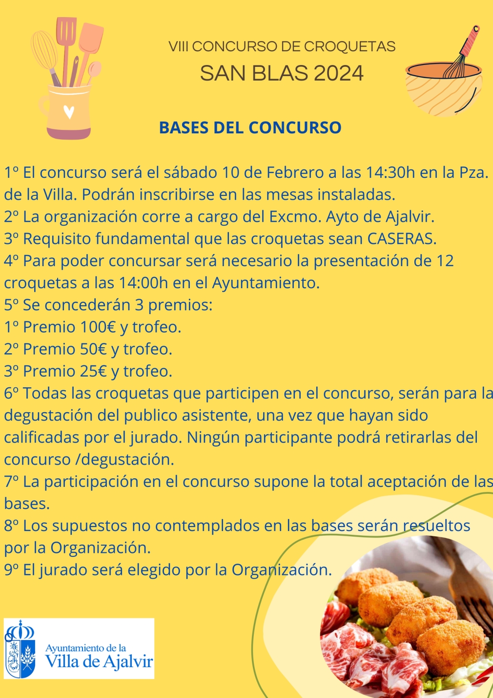 VIII CONCURSO DE CROQUETAS SAN BLAS 2024