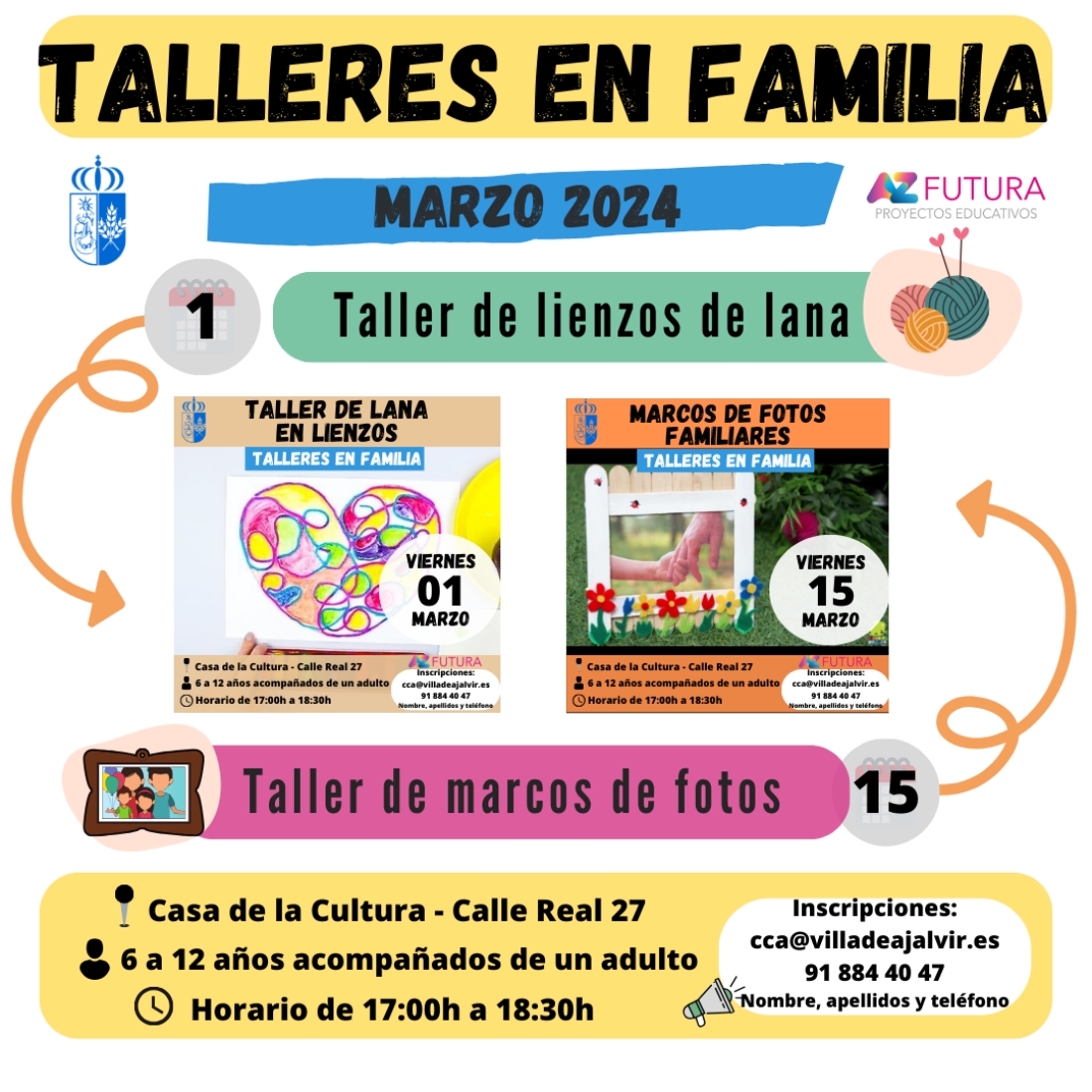 TALLERES EN FAMILIA - MARZO