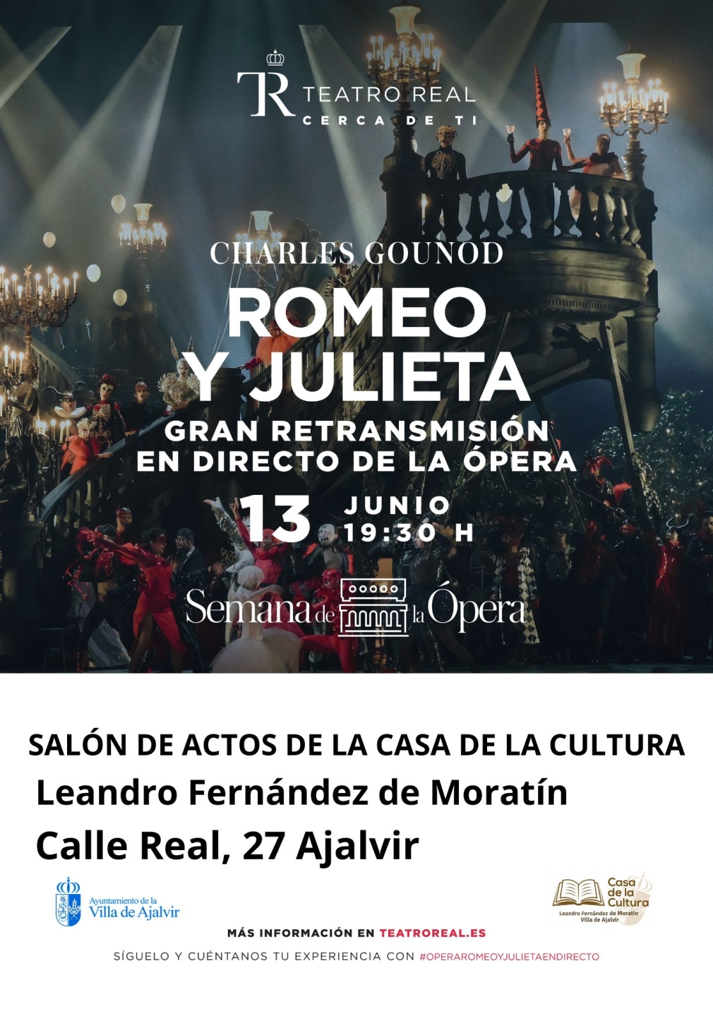 Retransmisión en directo de la ópera Romeo y Julieta desde el Teatro Real