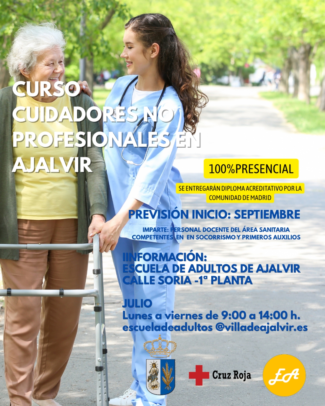 ¿Te interesaría participar en nuevos cursos formativos el Curso 2026-2027 en la Escuela de adultos?