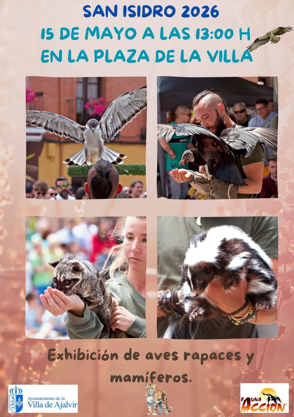 EXHIBICIÓN DE AVES Y MAMIFEROS