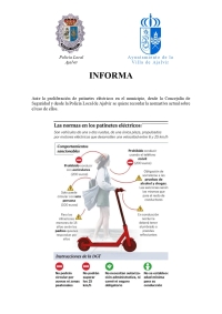 NORMATIVA SOBRE EL USO DE LOS PATINETES ELECTRICOS