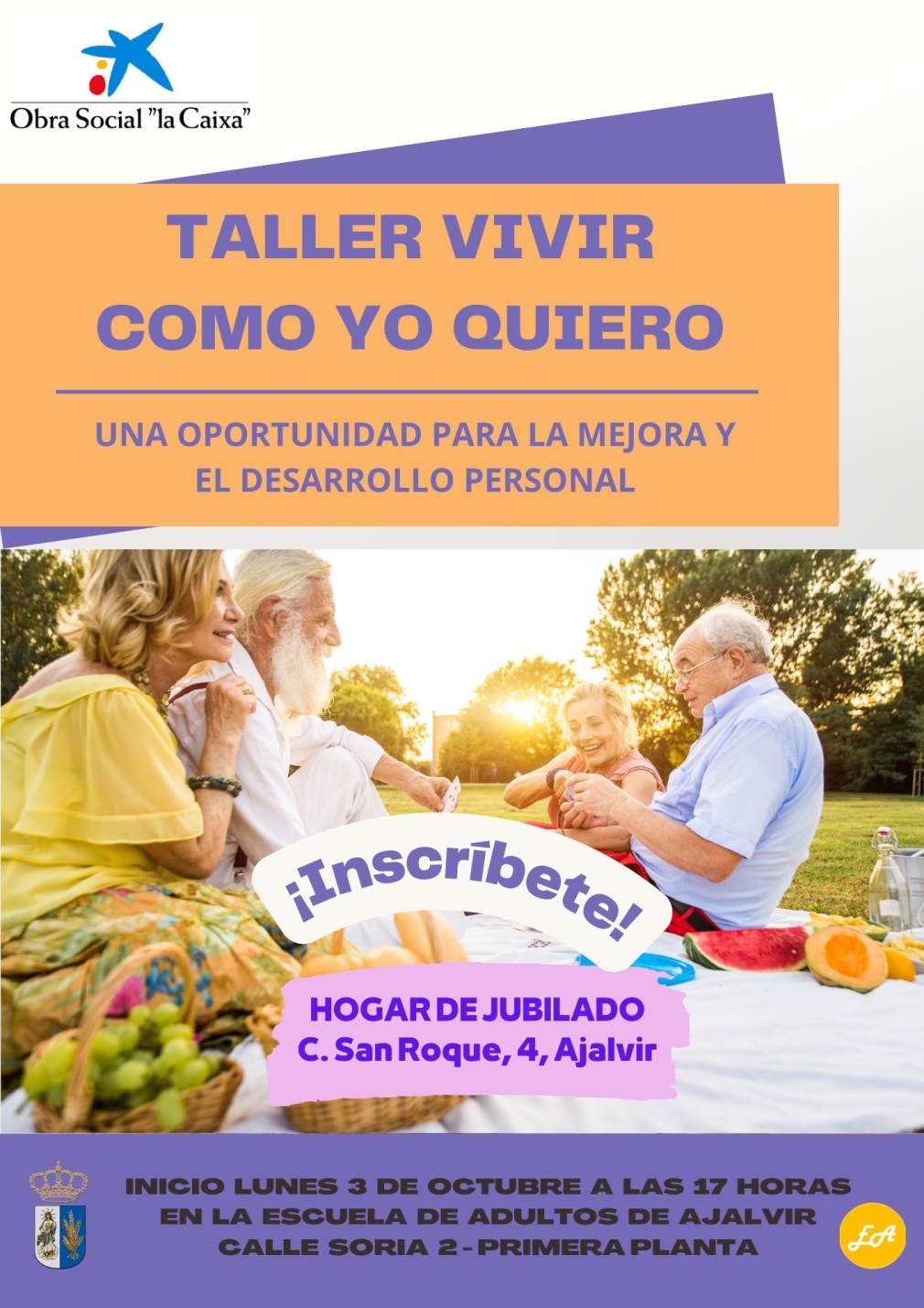 NUEVO TALLER ¡VIVIR COMO YO QUIERO!