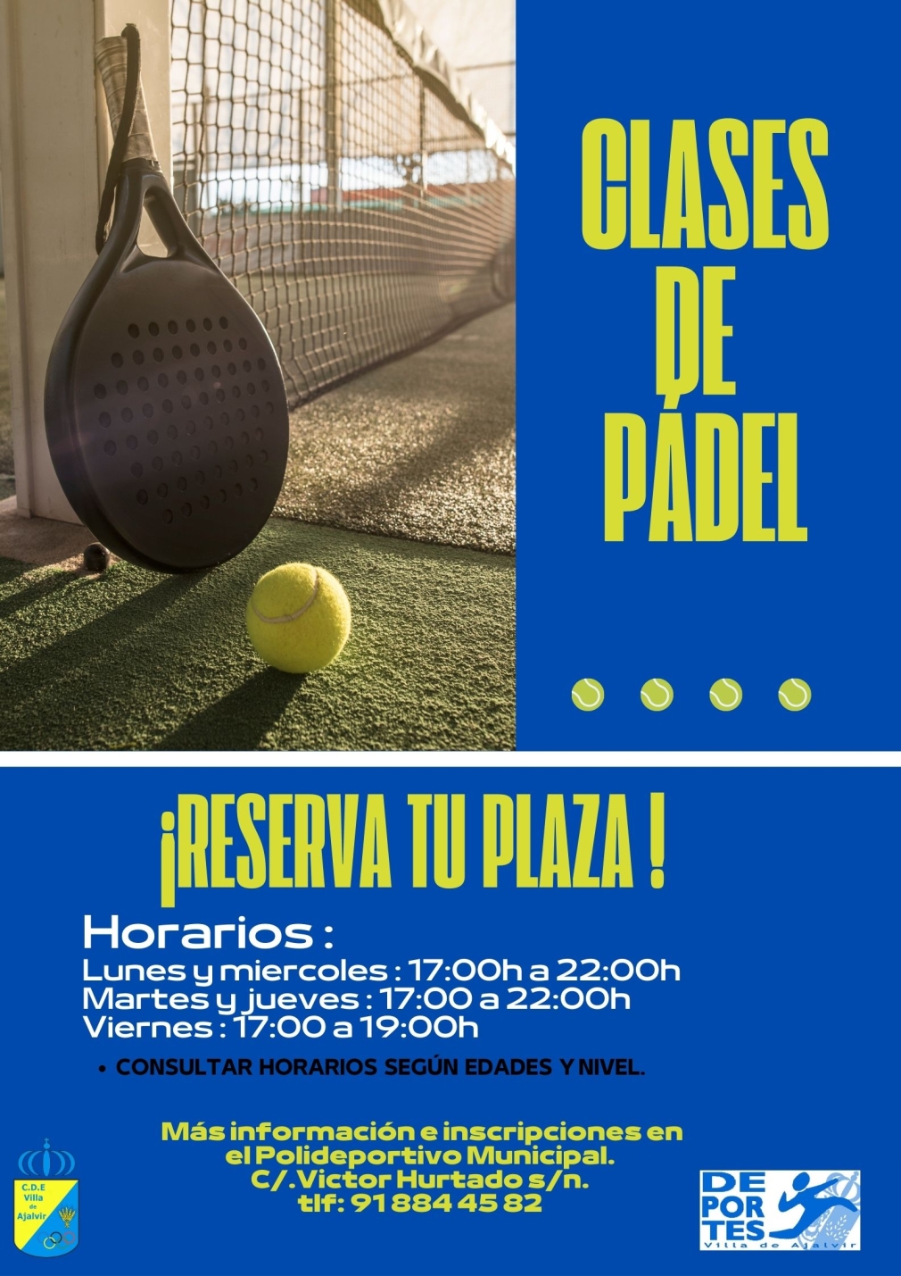 CLASES DE PÁDEL