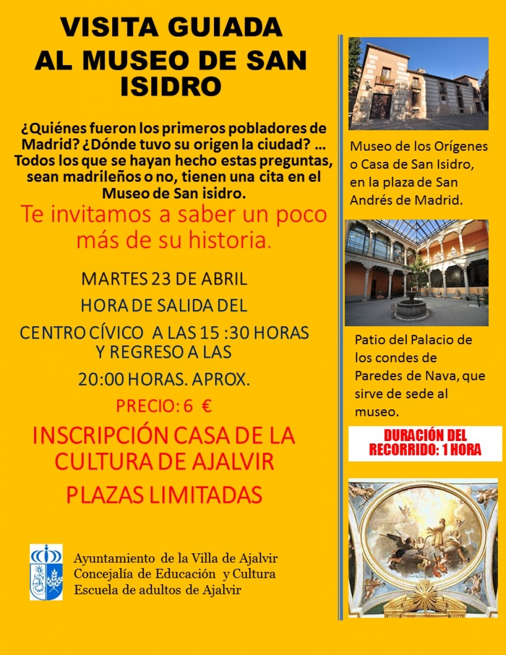 Visita cultural al Museo de San Isidro de Madrid. 23-4-19