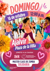 Master Class de Zumba Solidaria en Ajalvir a beneficio de la Asociación Española Contra el Cáncer