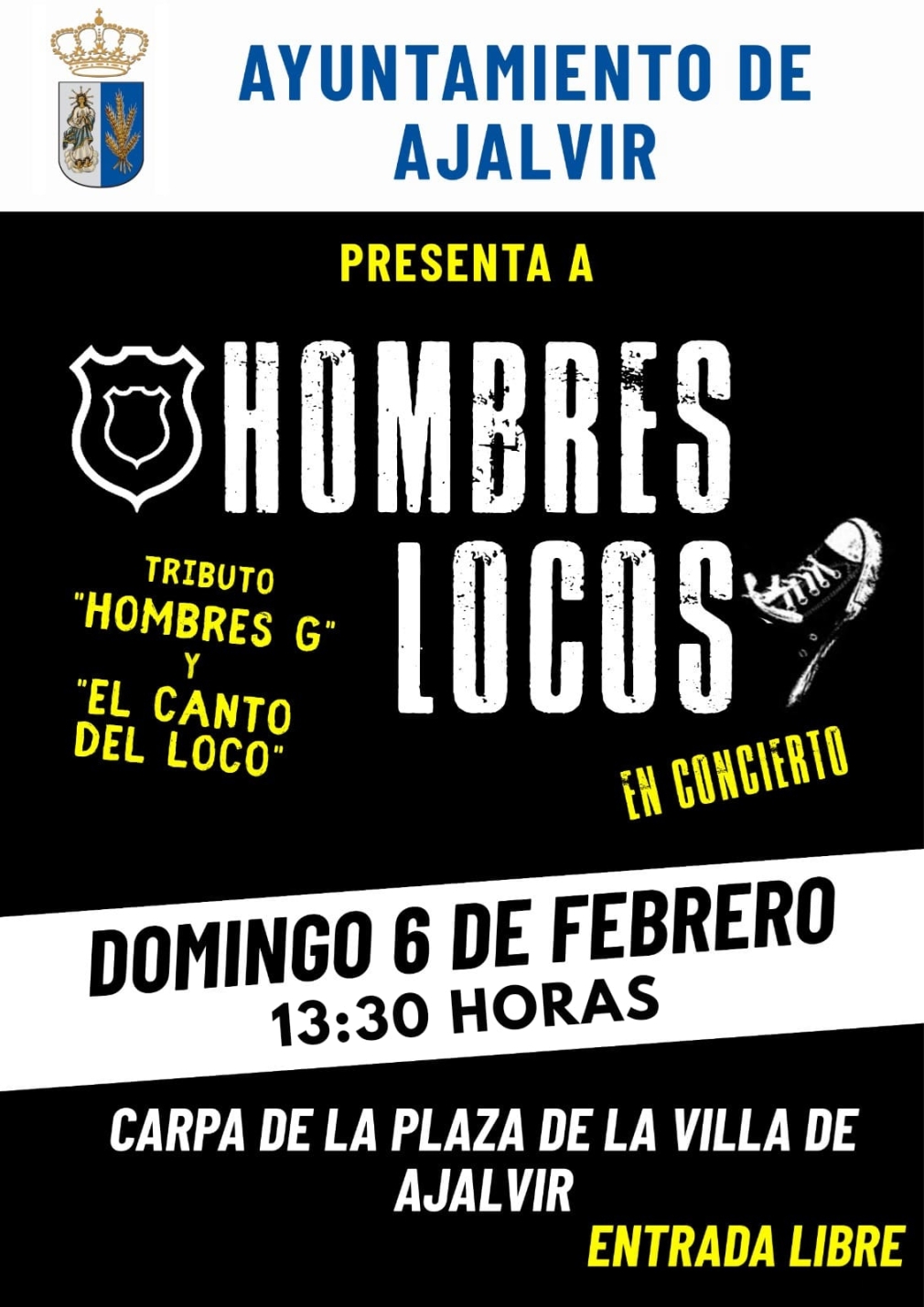 TRIBUTO A &quot; HOMBRES G&quot; Y &quot; EL CANTO DEL LOCO&quot;