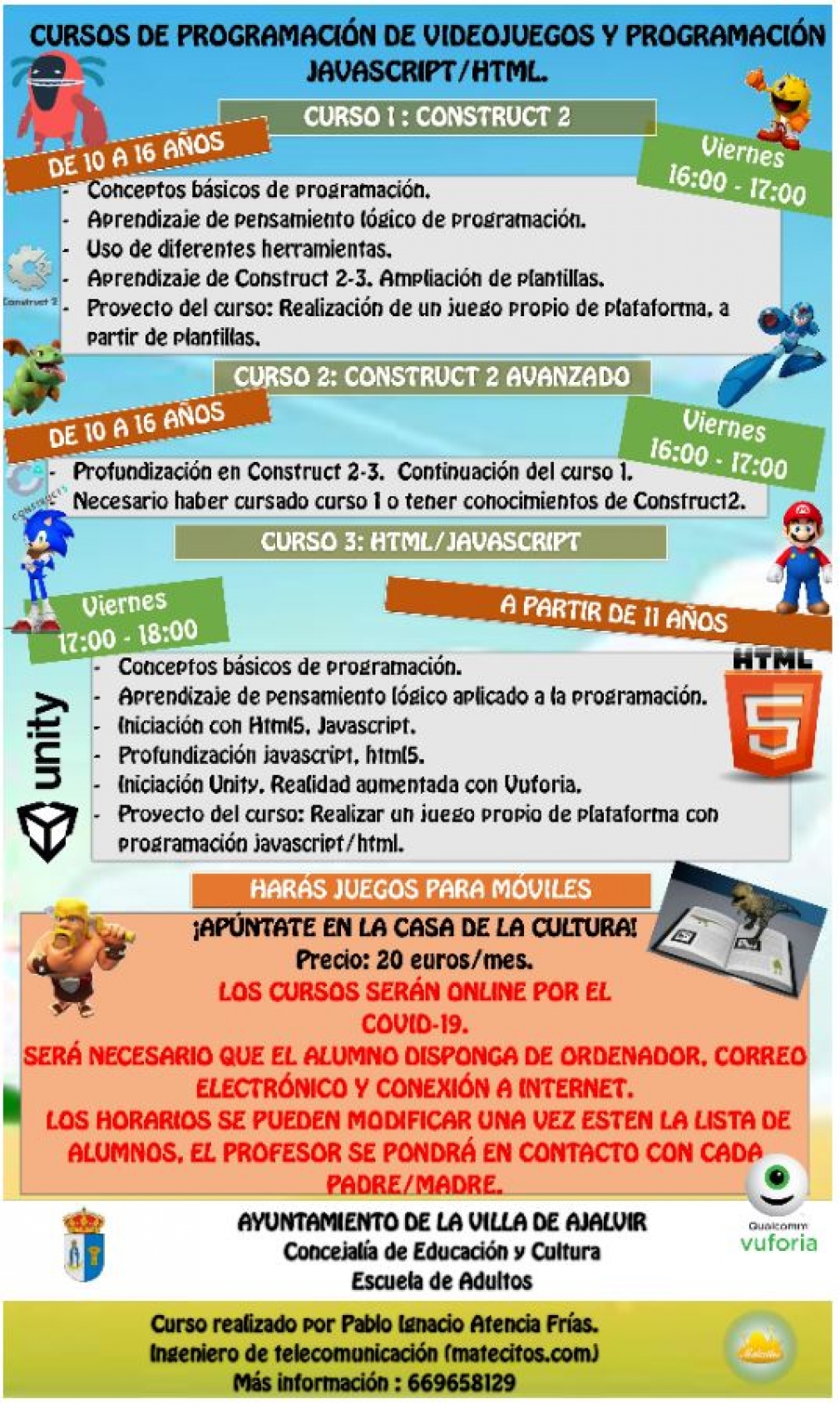 CURSO DE PROGRAMACIÓN DE VIDEOJUEGOS 20/21