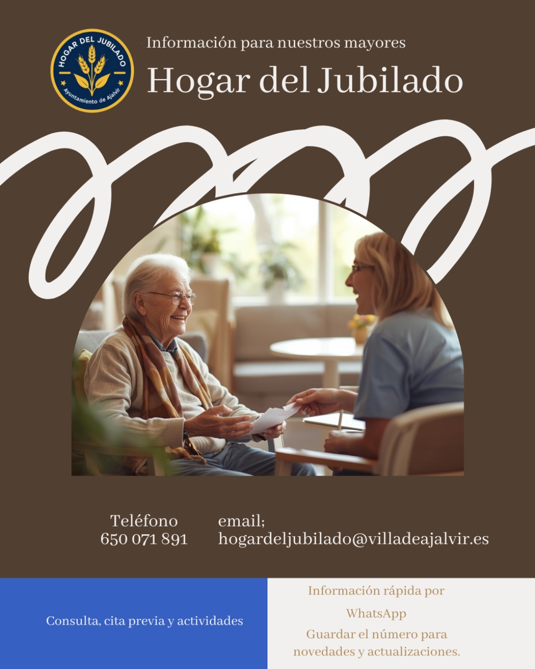Teléfono del Hogar Del Jubilado — Concejalía de Mayores