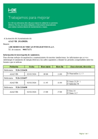 CORTE DE SUMINISTRO ELECTRICO