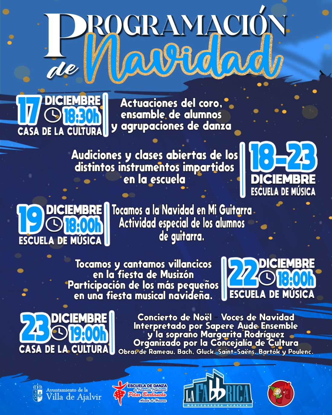 Programación de Navidad de La Fabbrica