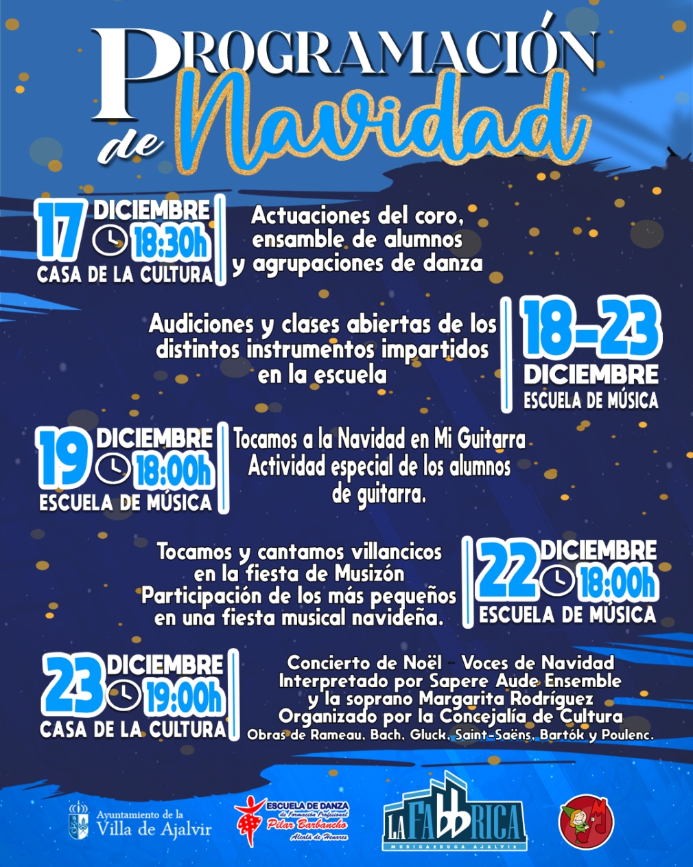 Programación de Navidad de La Fabbrica