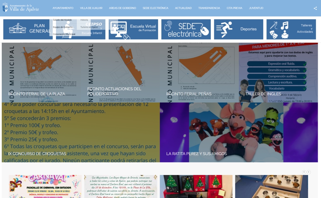 NOTA INFORMATIVA – Posibles interrupciones en la página web municipal
