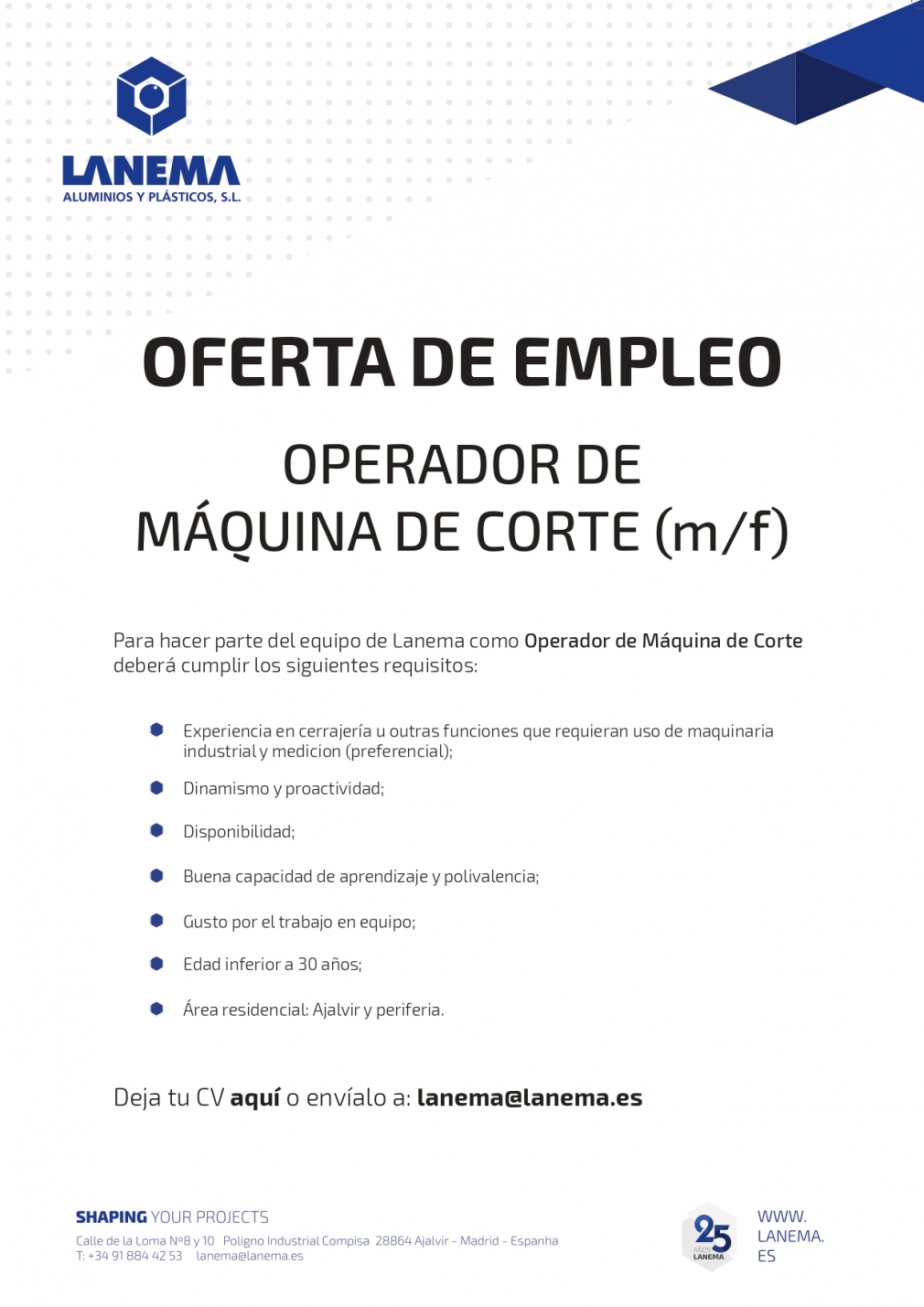 OFERTA DE EMPLEO