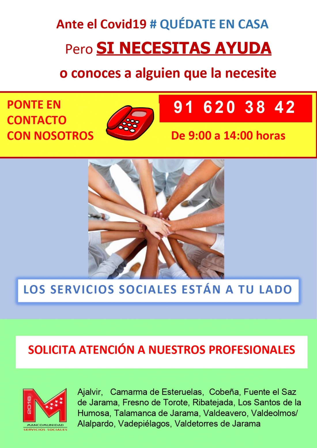 LOS SERVICIOS SOCIALES ESTÁN A TU LADO