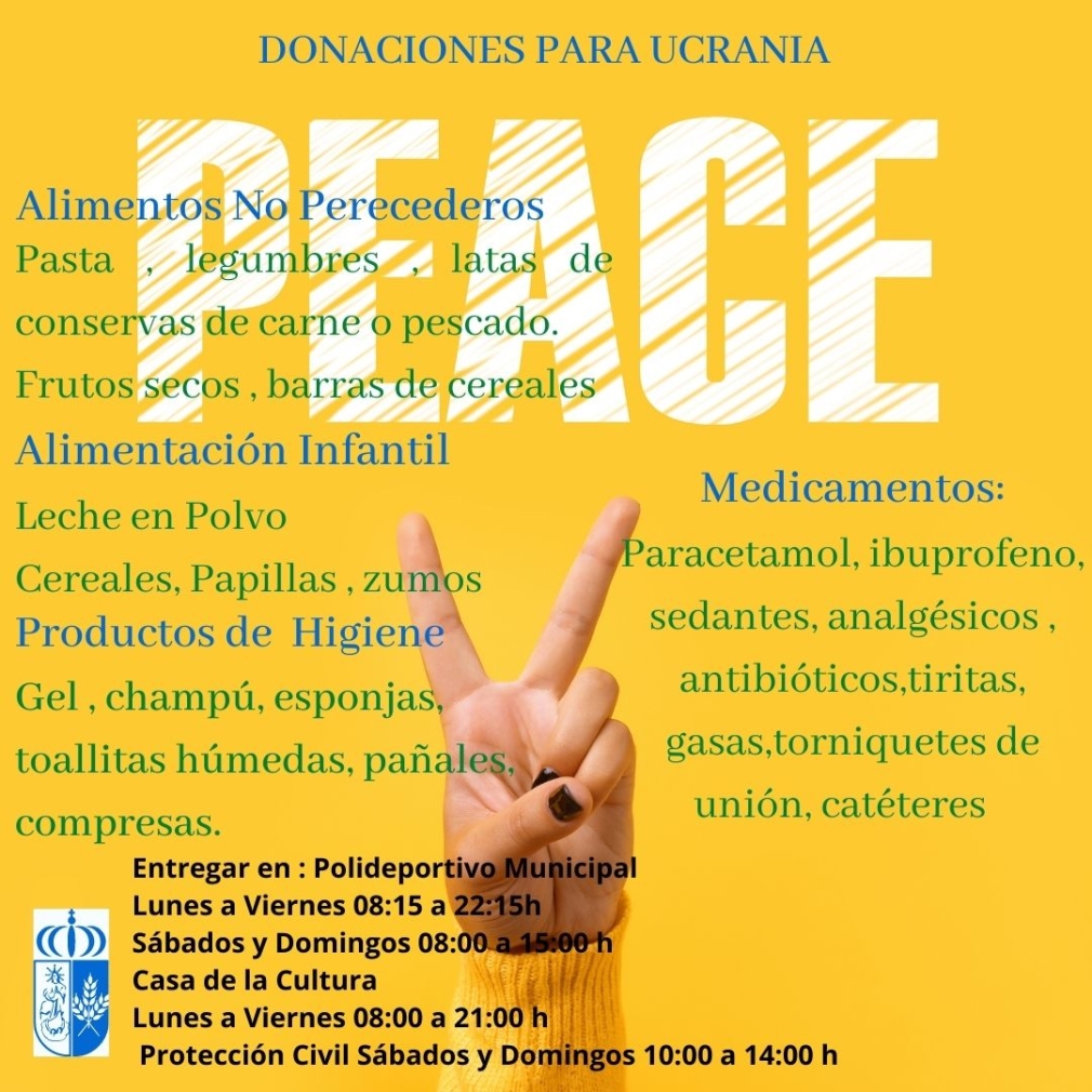 DONACIONES PARA UCRANIA